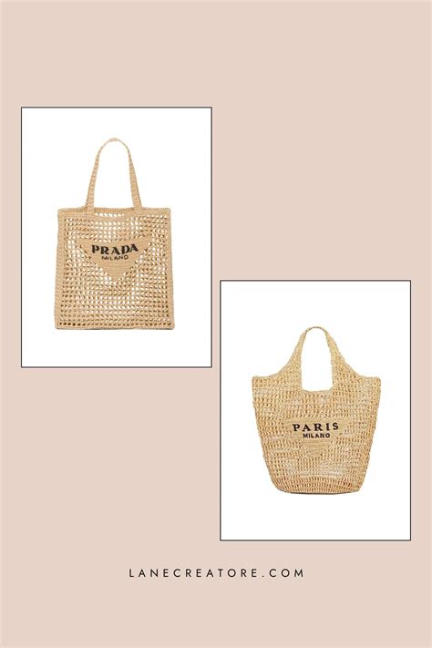 prada white rhinestone bag|Prada raffia bag dupe.